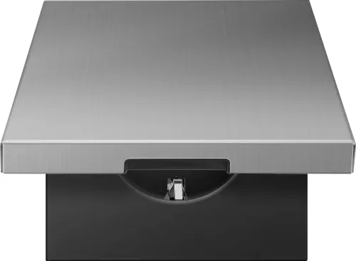 Накладка для розетки Schuko с заземлением, с крышкой, 16A 250 В~, никель, серия R98 METAL