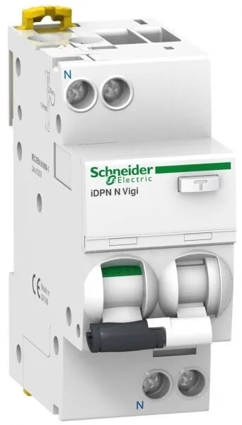 Дифференциальный автоматический выключатель Schneider Electric, ДИФ. авт. iDPN N VIGI 6KA 10A C 30MA AC