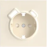 Накладка для розетки Schuko с зарядным устройством USB A+C, со шторками 16A 250 В~, глянцевый кремовый, серия S08