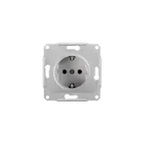 Розетка Schneider Electric Sedna, с/з б/ш алюминий