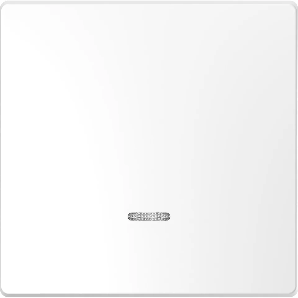 Лицевая панель Schneider Electric D-Life, клавиша 1-ная с линзой для LED модуля, бел. лотос