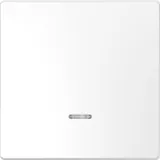 Лицевая панель Schneider Electric D-Life, клавиша 1-ная с линзой для LED модуля, бел. лотос