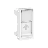 Розетка компьютерная Schneider Electric Unica, MODULAR лиц. панель RJ45, одиночная, без коннектора, 1 модуль, белый