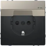 Розетка Schneider Electric D-Life, 16А с з/к и крышкой IP44, никель, SD
