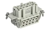 Вставка контактная, размер H10B, тип гнездо, 10P+PE, 16A, 500V, винтовой зажим