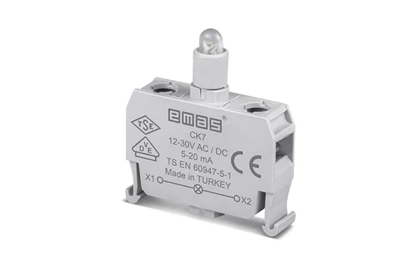 Блок индикатора, синий, LED, 12_30VAC/DC, монтаж в коробку, для CP/CM серий