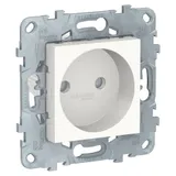Розетка Schneider Electric Unica, NEW без заземления, со шторками, винт. зажим, 16 А, 250 В, белый