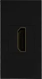 Розетка HDMI, 1мод., черн. (22.5х45мм)