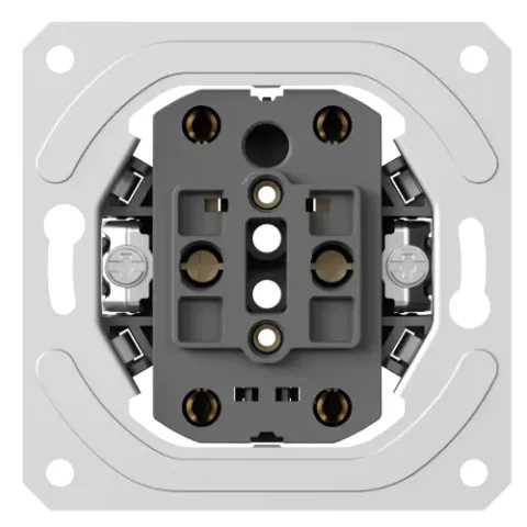 Механизм розетки двойной без заземления 16А 250В~ на винтах, серия DB