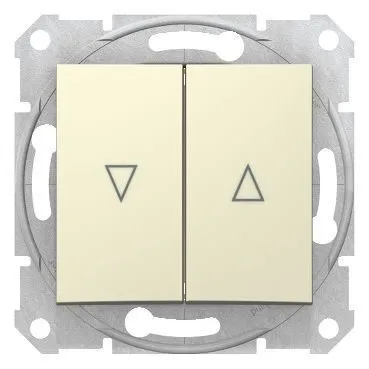 Выключатель для жалюзи Schneider Electric Sedna, выкл. эл. блок, бежевый