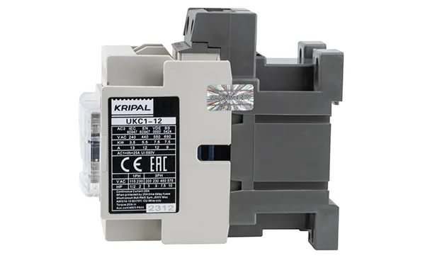 Контактор UKC1-12-11-230AC, 3P, 12A(AC-3), 25A(AC-1), 5.5kW(400VAC), Uк=230VAC, 1NO+1NC