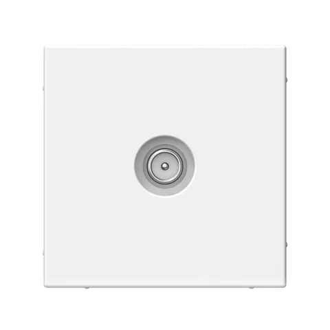 ТВ розетка Systeme Electric ArtGallery, TV проходная 4DB, механизм, белый