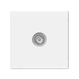 ТВ розетка Systeme Electric ArtGallery, TV проходная 4DB, механизм, белый
