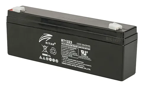 Батарея аккумуляторная Ritar RT1223, F1, 12V/2.3Ah, 62(68)x177x35 HxLxW, 0.85kg, 6-8 лет