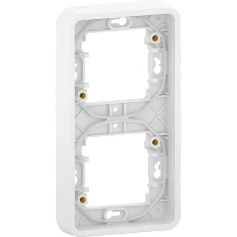 Рамка Schneider Electric Mureva, S, 2-постовая, вертикальная, белый, IP55