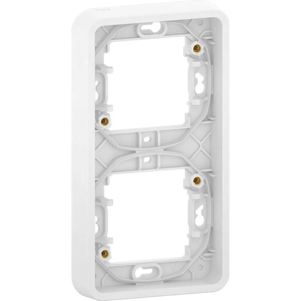 Рамка Schneider Electric Mureva, S, 2-постовая, вертикальная, белый, IP55