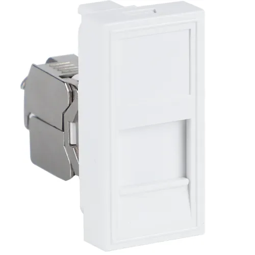 Розетка DEC RJ45 FTP кат.6, 1мод., бел. (22.5х45мм), серия (тип) DEC