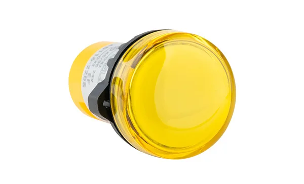 Индикатор светодиодный моноблочный AD116-22DS/A01, желтый, LED 24VAC/DC, фильтр 6V, IP65, 22mm