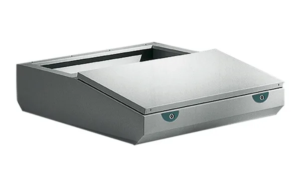 Полка LE, средняя часть пульта управления 200x1200x400(835)мм (ВxШxГ), RAL7035