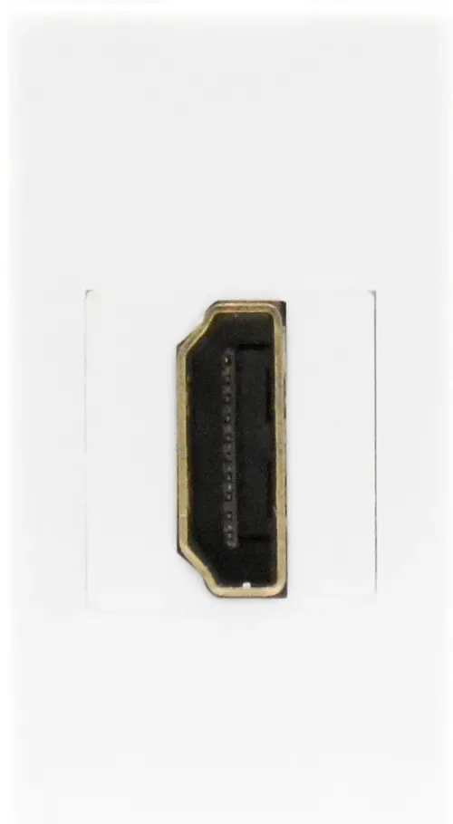 Розетка HDMI, 1мод., бел. (22.5х45мм)
