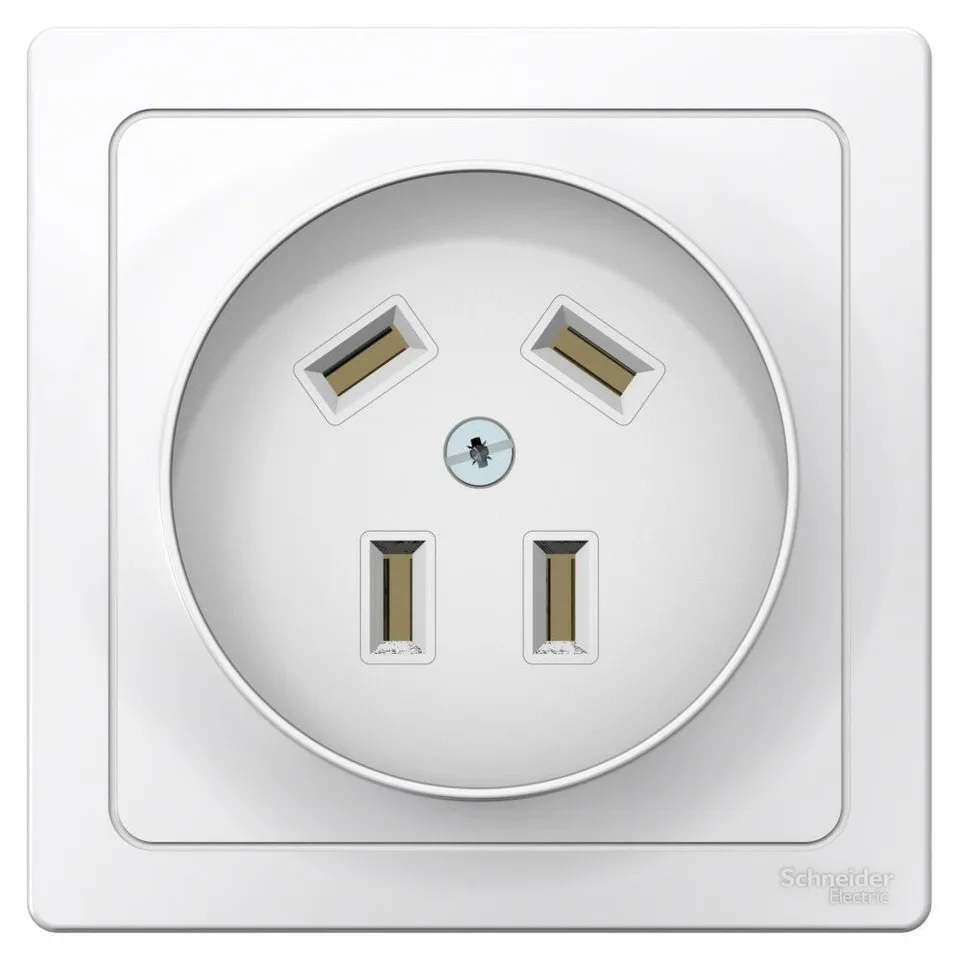Розетка Systeme Electric Blanca, скрытой установки силовая 3Р+N, 32А, 400В, белый