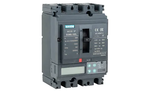 Авт. выключатель SDM6-160L 3P, In=160A, ML5.0A, Ir=0.4_1In, Ii=2_15Ir, Isd=1.5_12Ir, LCD, Icu/Ics=50kA/400V