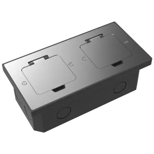 Лючок Surface 4 мод. (2 мод. 45х45 мм.), полированное серебро, IP44