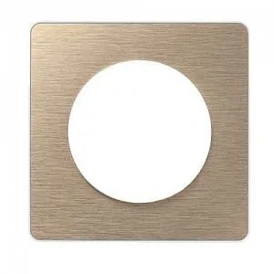 Рамка 1-постовая Schneider Electric Odace S52P802L, бронза