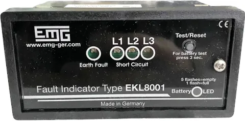 EKL8001, индикатор замыкания на землю и короткого замыкания 12-24 кВ
