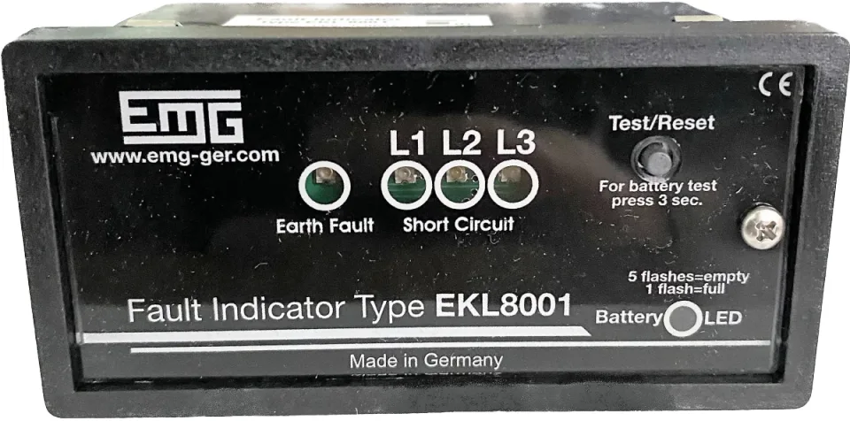 EKL8001, индикатор замыкания на землю и короткого замыкания 12-24 кВ
