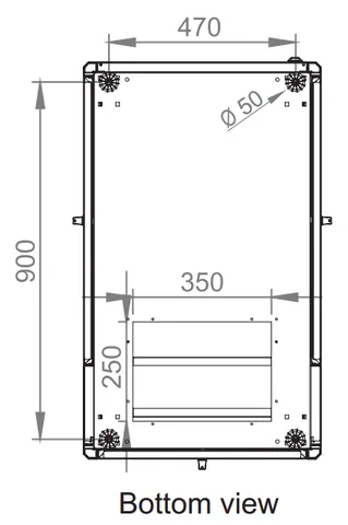 Щит телекоммуникационный 19", 42U, ВxШxГ 2053x600x1000мм, DYNAmic 1000кг, напольный, перед. дверь стекло, задняя глухая металлич., черный