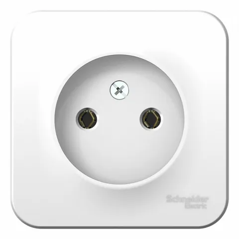 Розетка Systeme Electric Blanca, открытой установки без заземления без шторок, 16А, 250В, белый