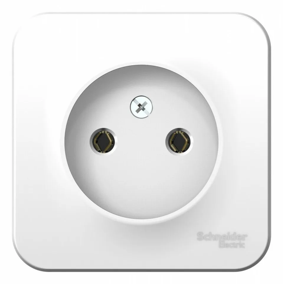 Розетка Systeme Electric Blanca, открытой установки без заземления без шторок, 16А, 250В, белый