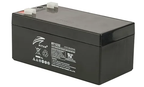 Батарея аккумуляторная Ritar RT1232, F1, 12V/3.2Ah, 60(66)x134x67 HxLxW, 1.25kg, 6-8 лет