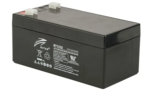 Батарея аккумуляторная Ritar RT1232, F1, 12V/3.2Ah, 60(66)x134x67 HxLxW, 1.25kg, 6-8 лет
