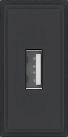 Зарядное устройство USB Стандарт А 5V 2100мА 1 модуль, черный