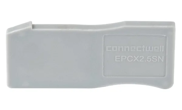 Крышка концевая EPCX2.5SN /2,5mm, для клемм CX2.5SN, серая