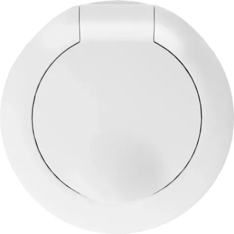Накладка для розетки Schuko с заземлением, с крышкой, 16A 250 В~, матовый белый, серия D16