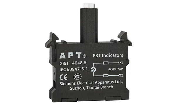 Блок индикатора, зеленый, LED, 24VAC/DC, монтаж на адаптер, для PB1 серии