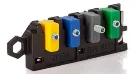 Набор вставок JOKARI Locator Box (применяется со съемниками изоляции ALLROUNDER (арт. 30900) и UNI PLUS (арт. 30400), предназначен для ограничения глубины реза, позволяет настроить расстояние между лезвиями от 4,0 до 11,9 мм)