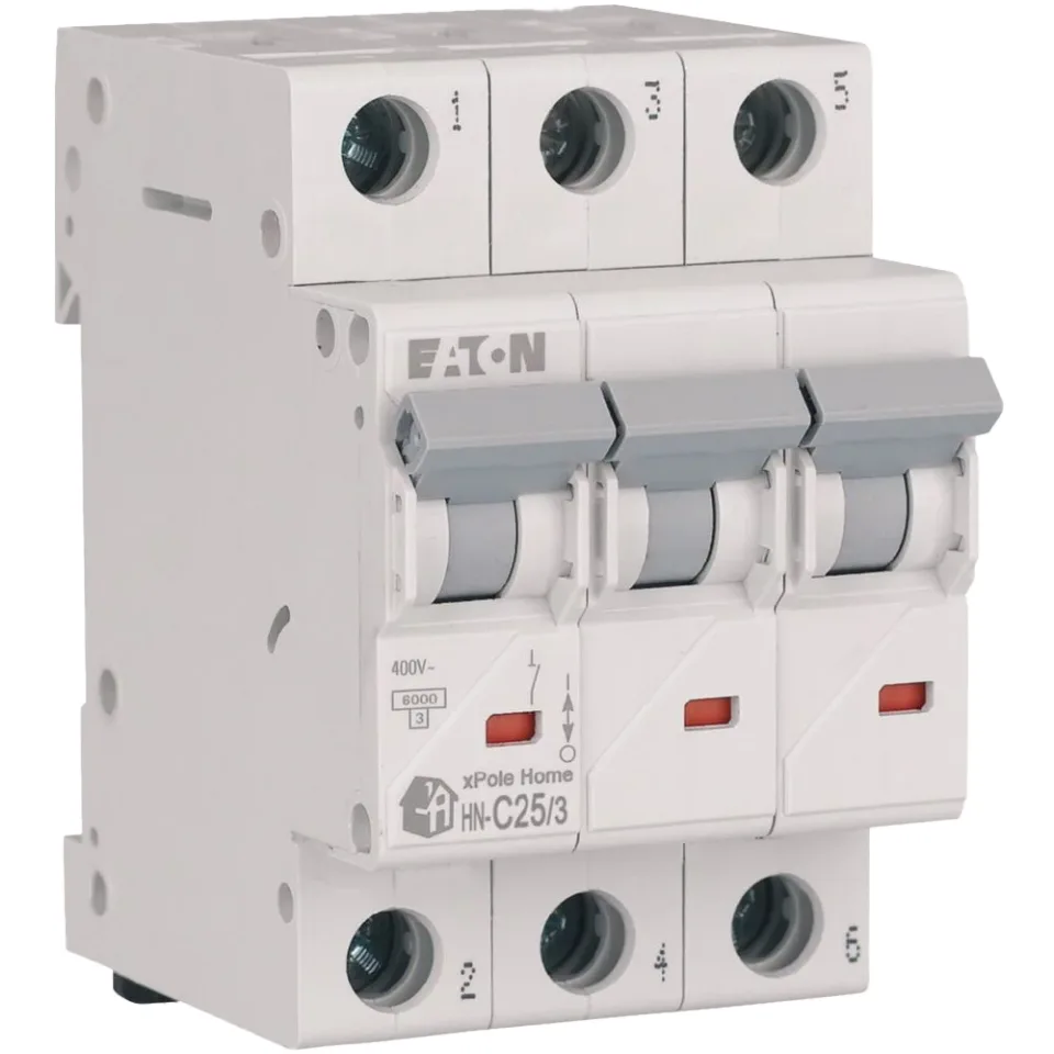 Авт. выключатель HN-C25/3, 3P, 25A, х-ка C, 6кА