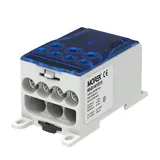 Блок распред. Morek OJL400A сине-серый, 1P, вх. 1x95_240mm² Al/Cu, вых. 4x2,5_35 + 3x6_50mm² Cu, 425(CU)/380(AL), 1000V, винтовые зажимы