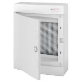 N24CW IT, Щит навесной мультимедийный, 2 ряда, белая дверца, IP40