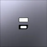 Накладка для розеток USB, сталь, серия S08
