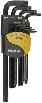 Набор угловых ключей TORX (ТХ) 9 пр. PROXXON