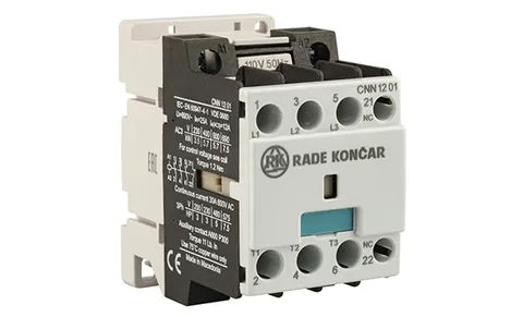 Контактор CNN 12 01 110V 50Hz, 3P, 12A/(25A по AC-1), 5.7kW(400VAC), 110VAC, 1NC