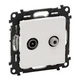 Valena Life - Розетка TV-SAT оконечная 10dB, 5-862MHz/950-2400MHz,белая (инд. упаковка)