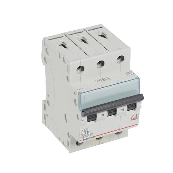 Авт. выключатель TX3, 3P, 16A, хар-ка B, 6kA, 3M