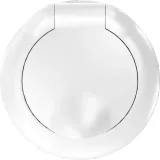 Накладка для розетки Schuko с заземлением, с крышкой, 16A 250 В~, глянцевый белый, серия D16