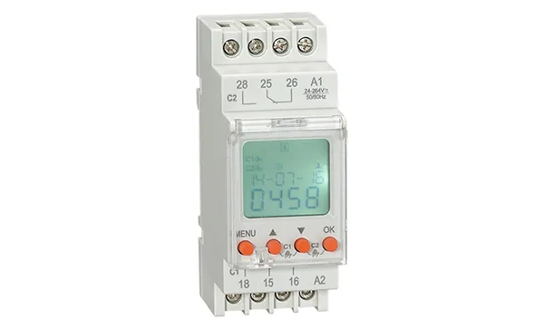 Цифровой таймер RD-TPA2, 2CO, 16A(250VAC), 24_264VAC/DC, астрономическая недельная программа, русское меню, LCD, 2M